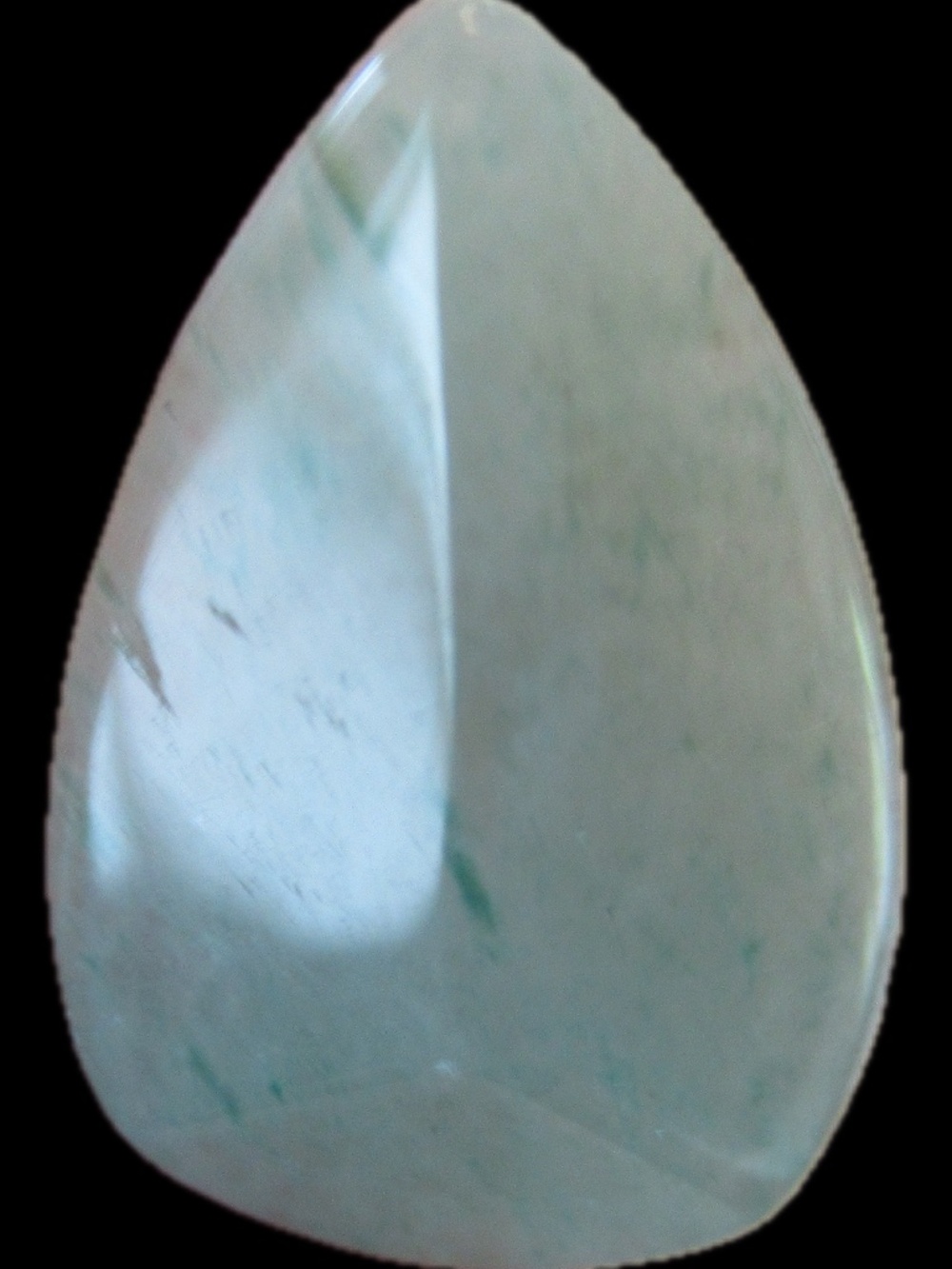 VTG. AVENTURINE CLIP ON SCREW BACK EARRINGS - Picture 3 of 3